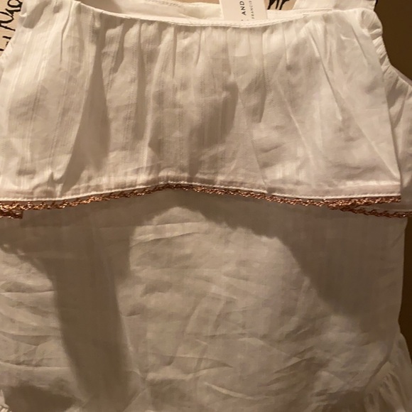 Janie & Jack white halter top girls size 8 NWT - Picture 3 of 7
